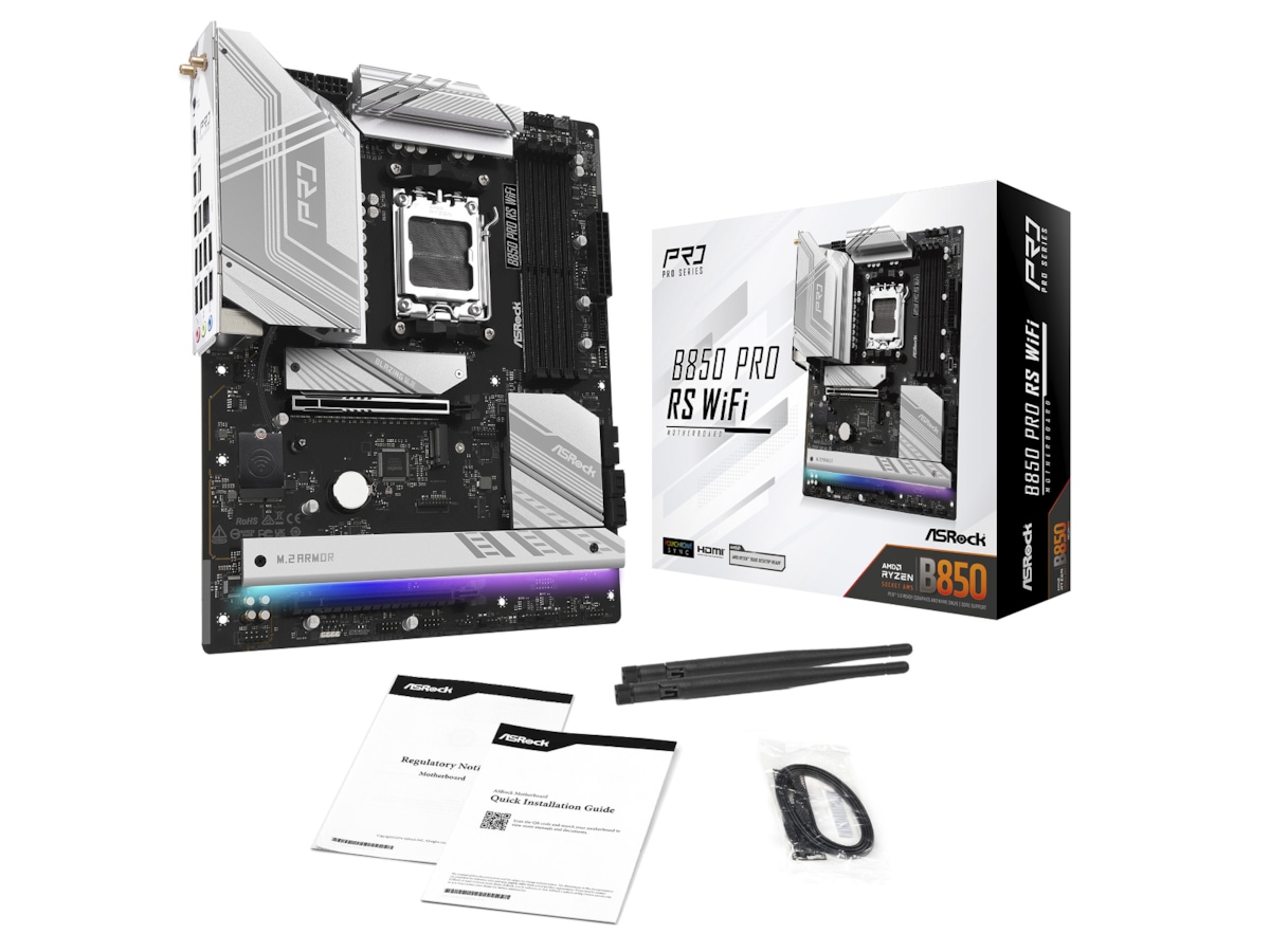 ASRock B850 Pro RS WiFi Moderkort AMD Socket
