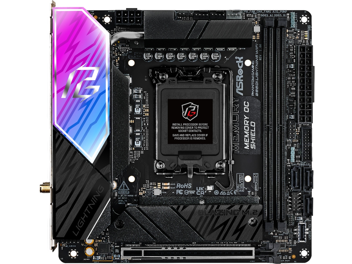 ASRock B860I Lightning WiFi Moderkort Intel Socket