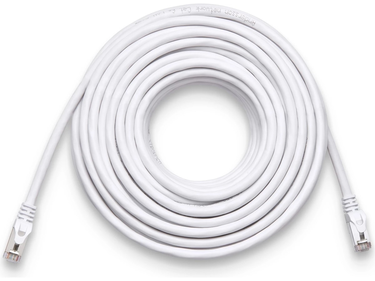 Nätverkskabel CAT6e 15m (vit) Nätverkskablar