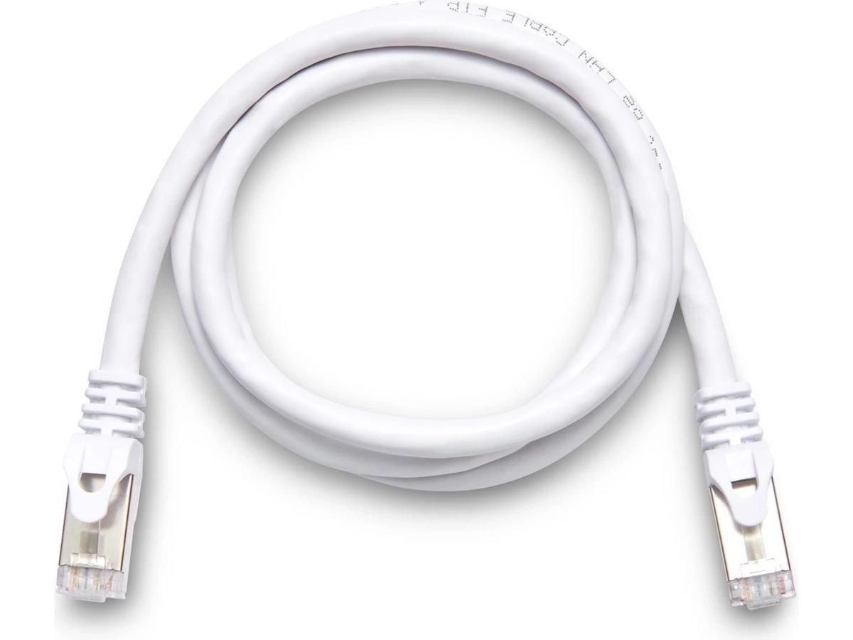 Nätverkskabel CAT6e 0,5m (vit) Nätverkskablar