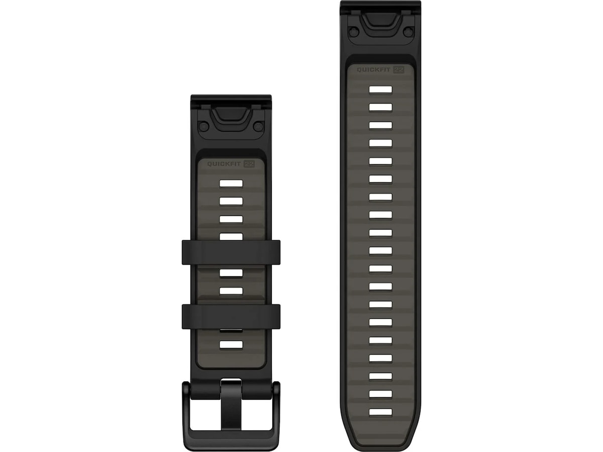 Garmin QuickFit Silikonarmband 22mm (svart/grå) Armband