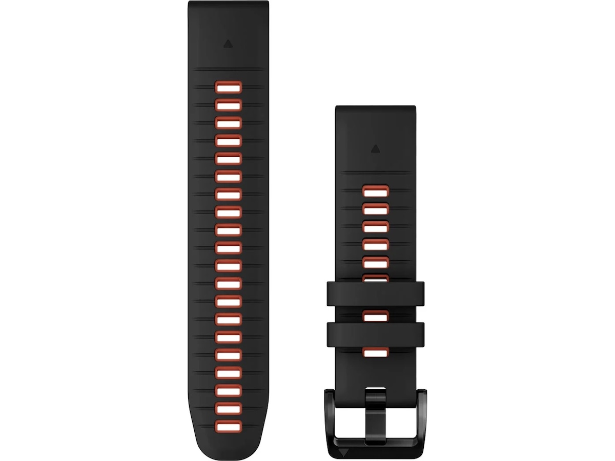 Garmin QuickFit Silikonarmband 22mm (svart/röd) Armband