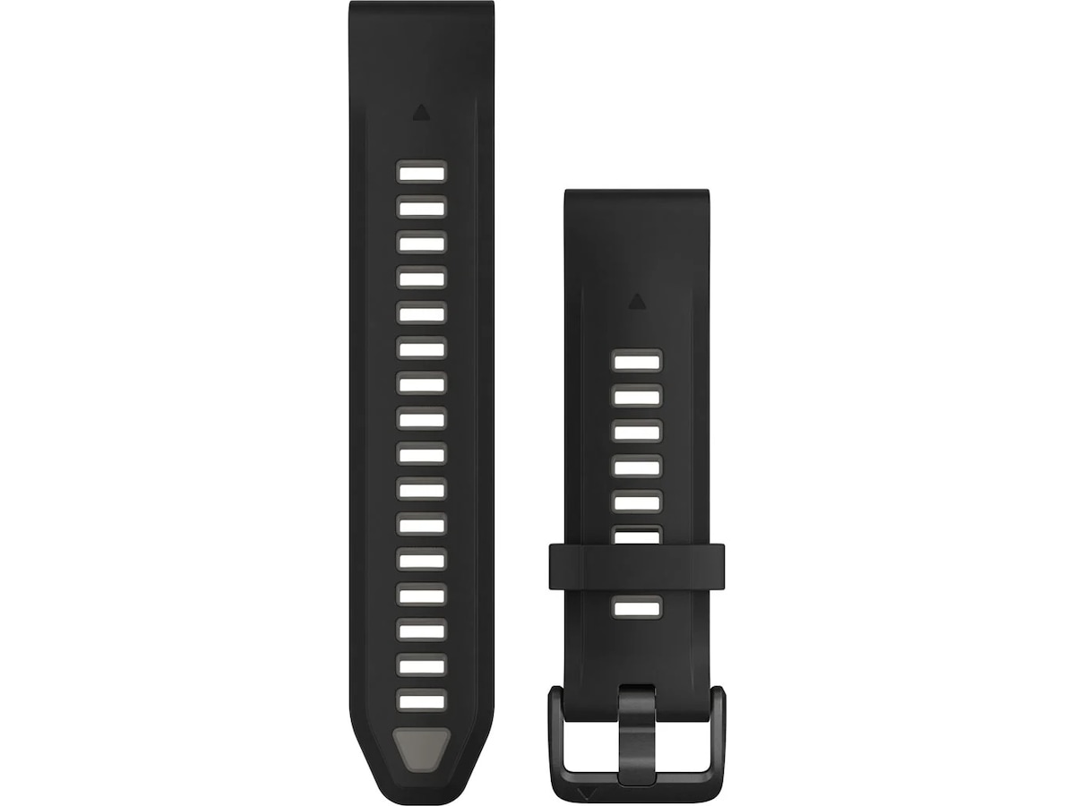 Garmin QuickFit Silikonarmband 20mm (svart/grå) Armband