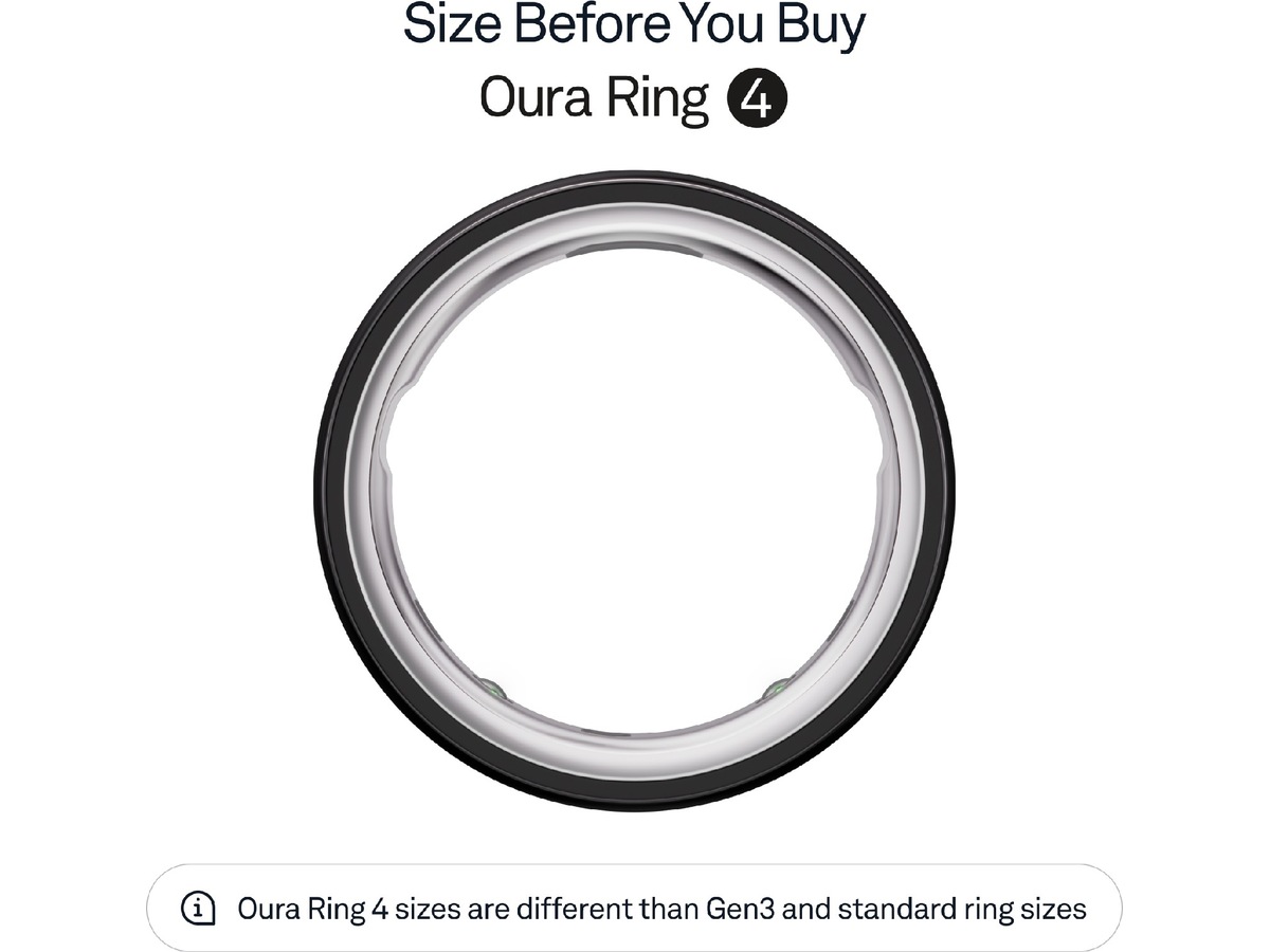 Oura Ring 4 Smart Ring str. 15 (svart) Smart ring