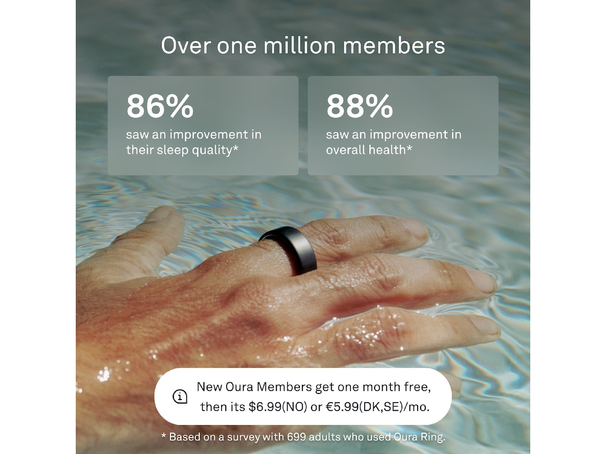 Oura Ring 4 Smart Ring str. 8 (stealth) Smart ring