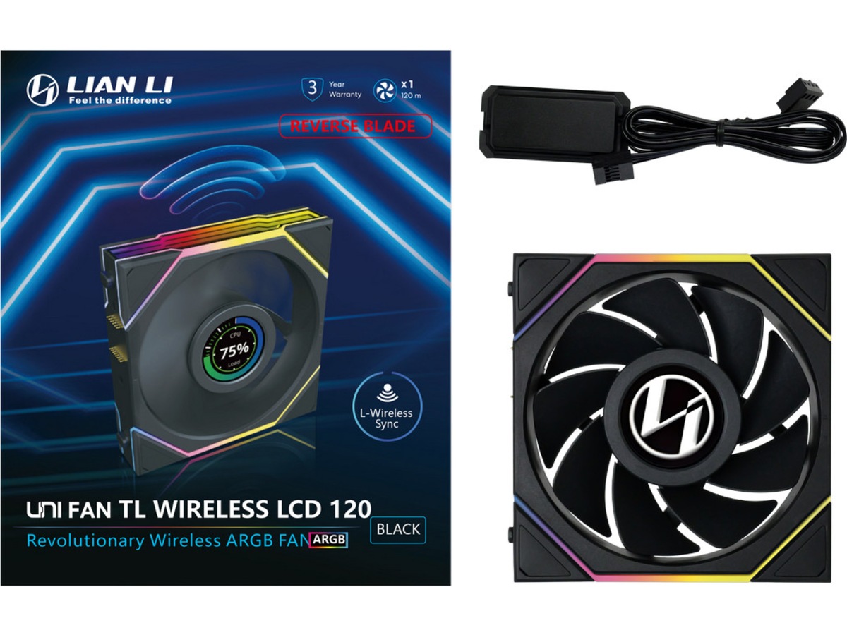 Lian Li UNI FAN TL Wireless LCD (svart) Fläkt