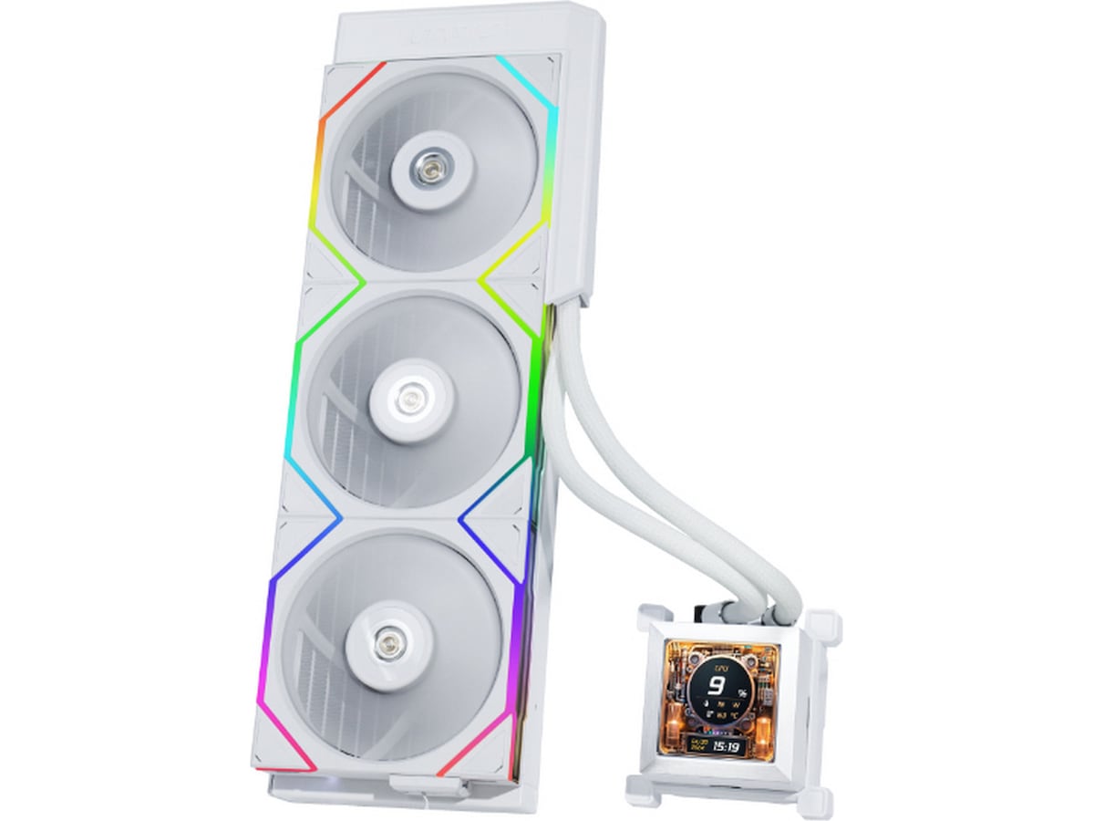 Lian Li HydroShift LCD 360N (vit) CPU - Vattenkylning