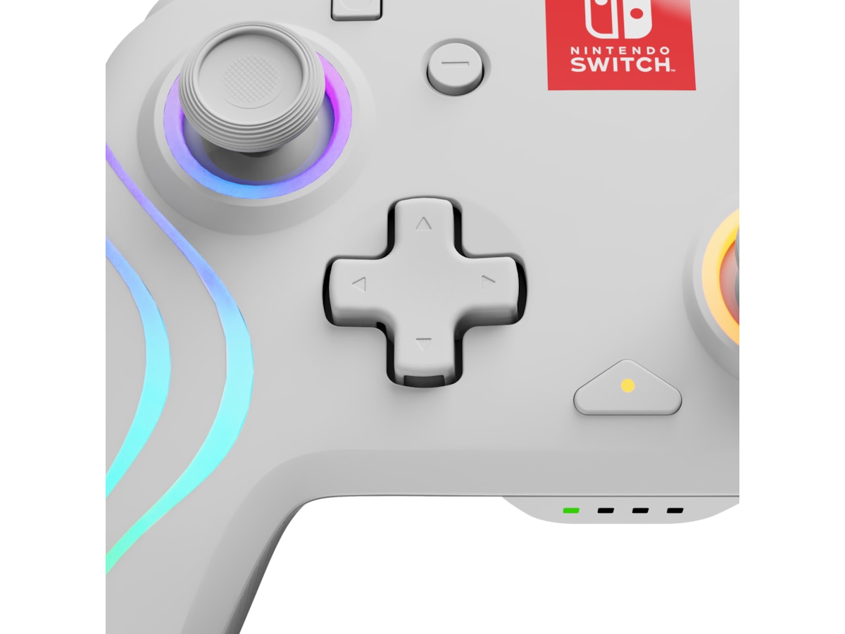 PDP Afterglow Wave Nintendo Switch kontroller (vit) Tillbehör till spelkonsoler