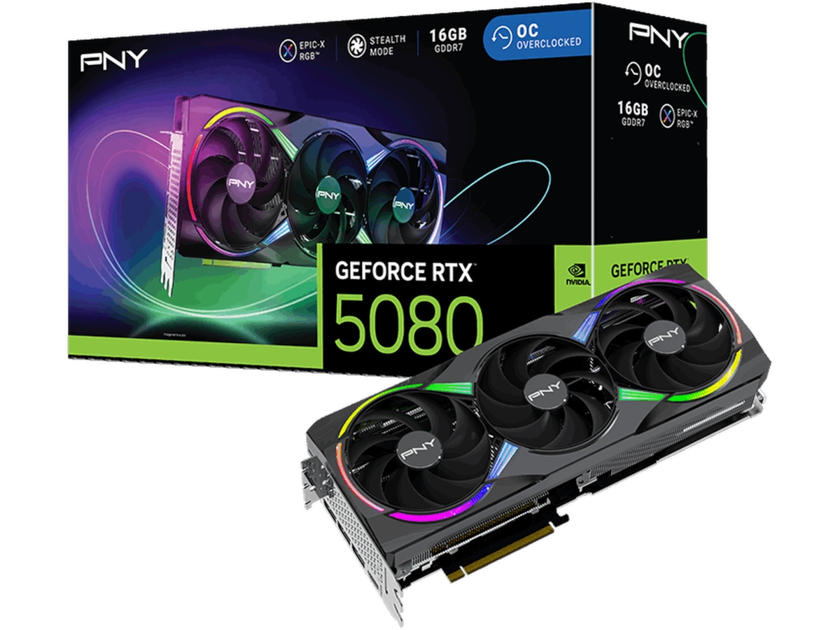 PNY GeForce RTX 5080 ARGB OC Grafikkort