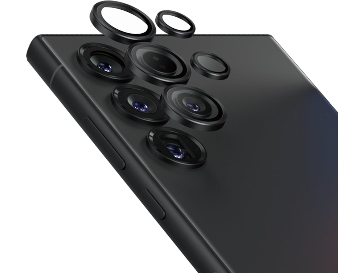 PanzerGlass Galaxy S25 Ultra Hoops Ceramic Linsskydd (svart)
