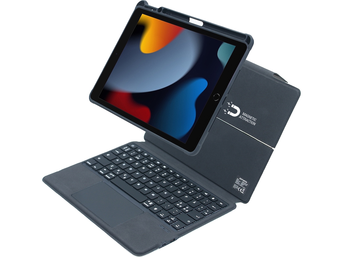 4smarts iPad Air 13" 2-i-1 Tangentbordfodral (grå) -B-Grade Demo övrigt i datorer