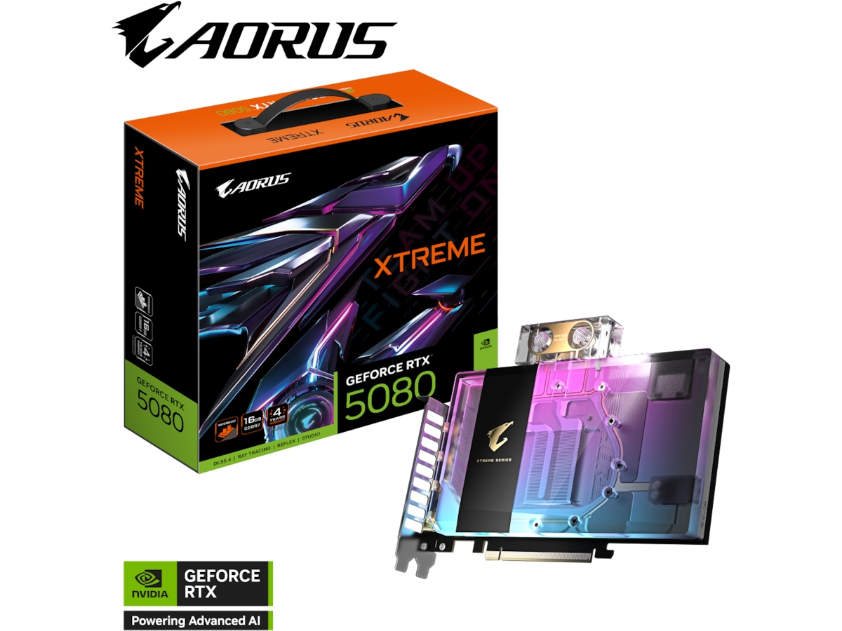 Gigabyte Aorus GeForce RTX 5080 XTREME WATERFORCE WB