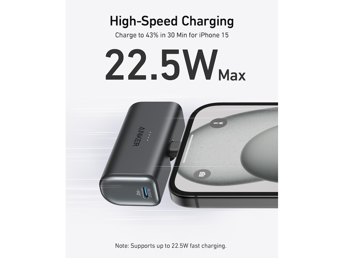 Anker Nano Powerbank 5000mAh (svart) Powerbank