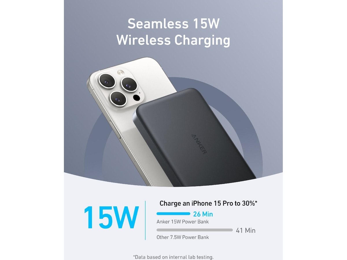 Anker MagGo Powerbank 10.000mAh (svart) Powerbank