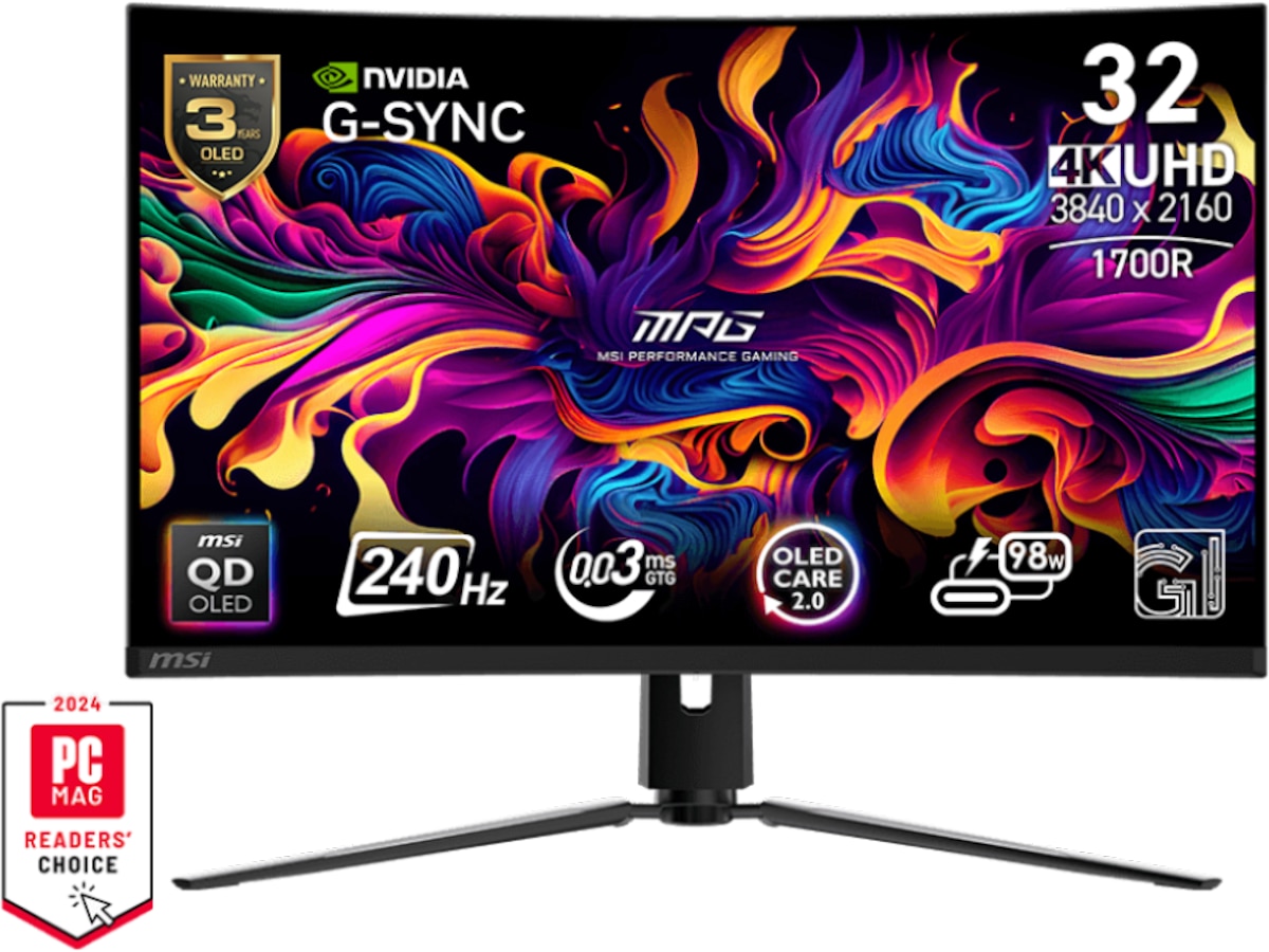 MSI 32" 4K curved gamingskärm 321CURX Gamingskärmar