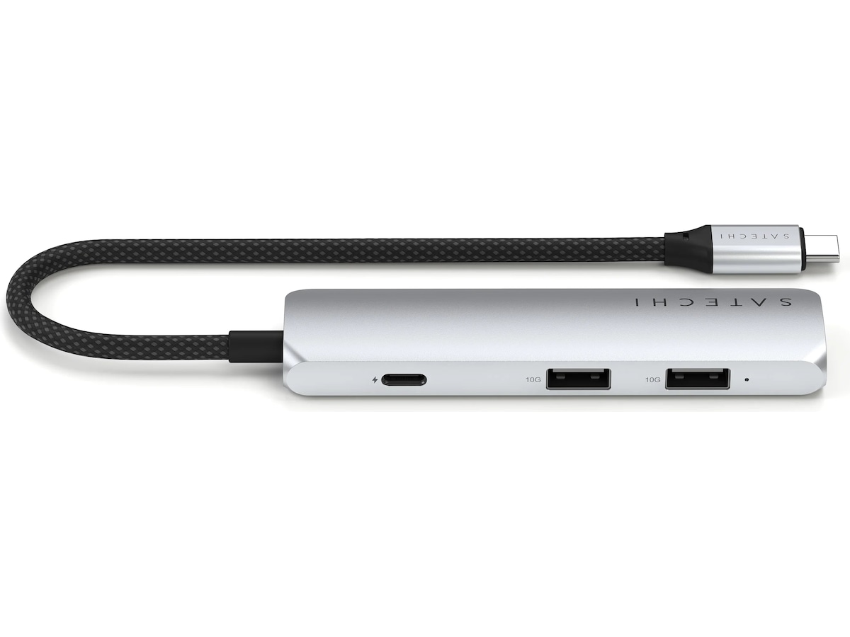 Satechi 4-i-1 Slim 4K Multiport docking (silver) Dockningsstation och USB-hub