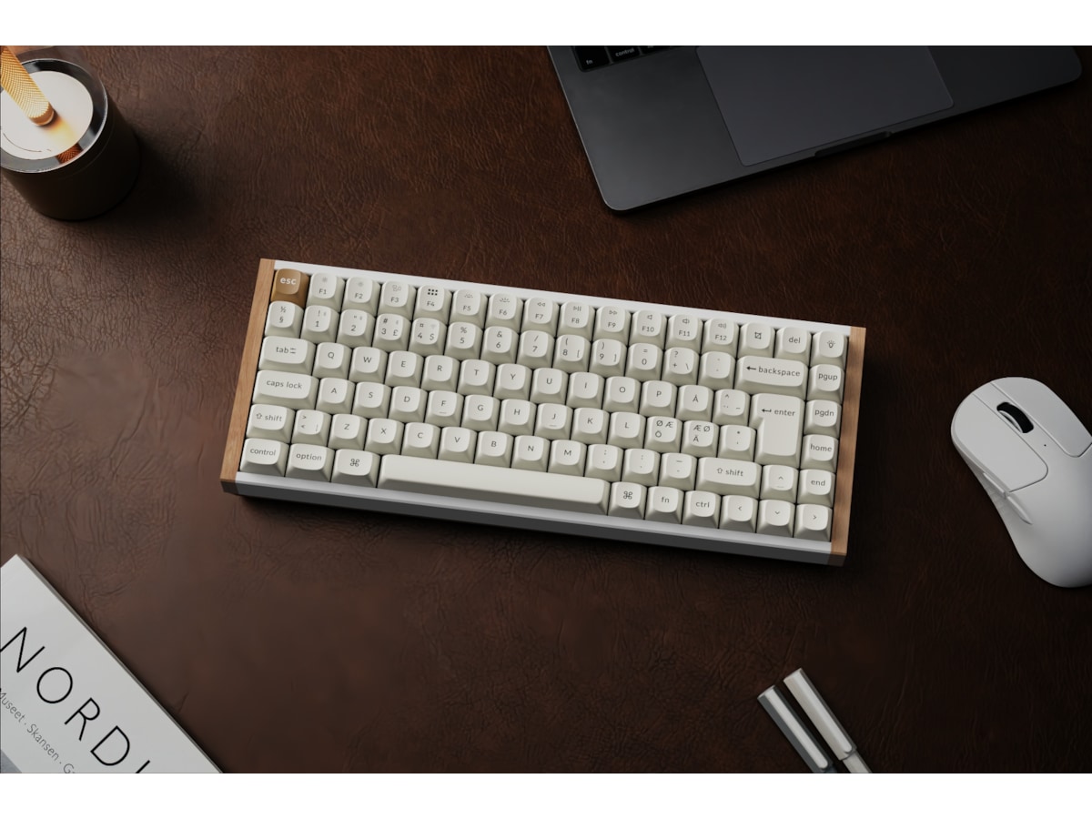 Keychron K2 HE SE QMK trådlöst gamingtangentbord (vit) Gamingtangentbord