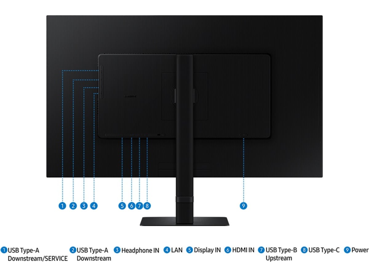Samsung 32" ViewFinity S8 4K skärm S32D800 Bildskärmar