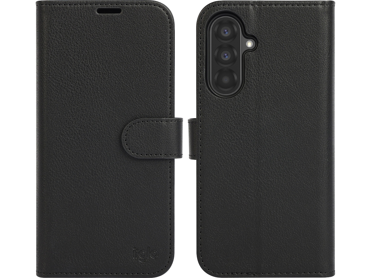iiglo Galaxy A56 2-i-1 Plånboksfodral (svart) Mobilskal