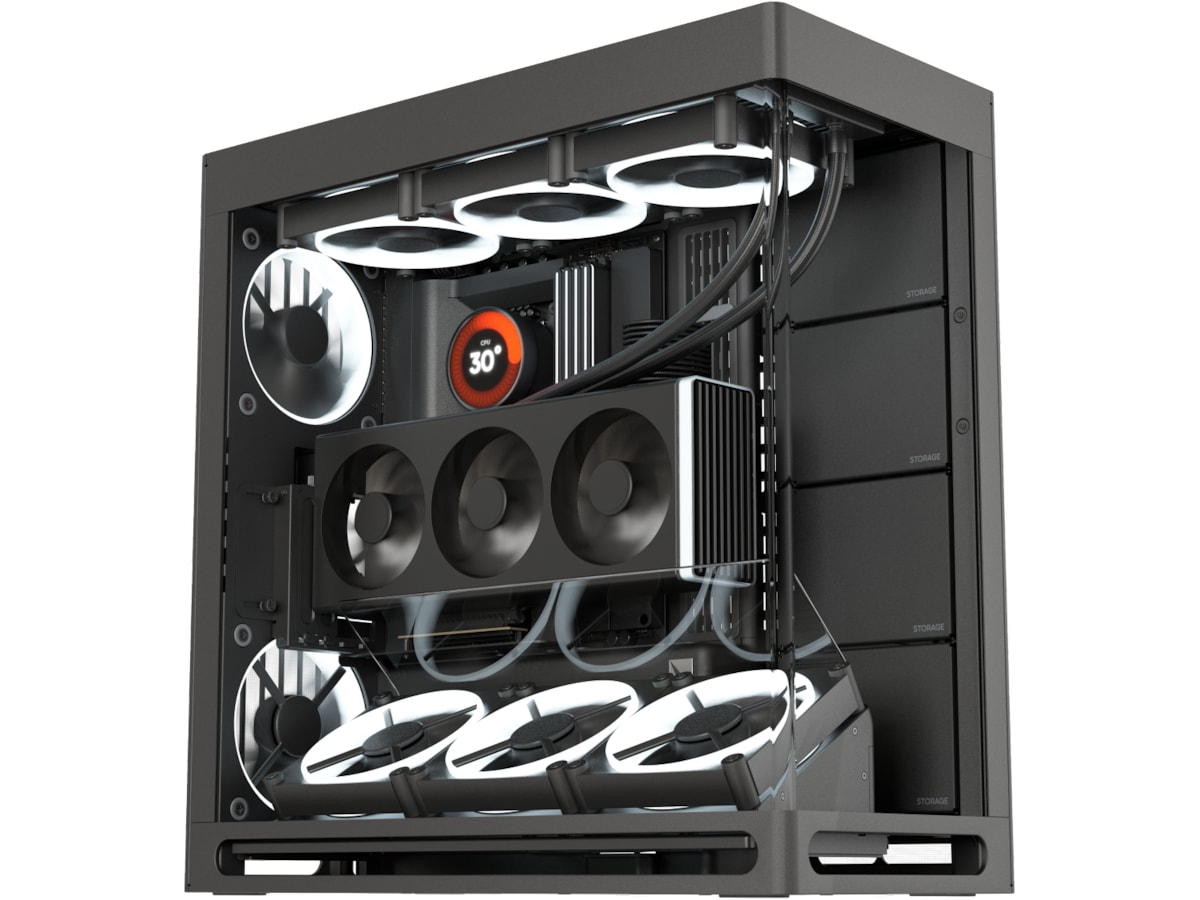 HAVN HS 420 VGPU Mid Tower (svart) Midi tower