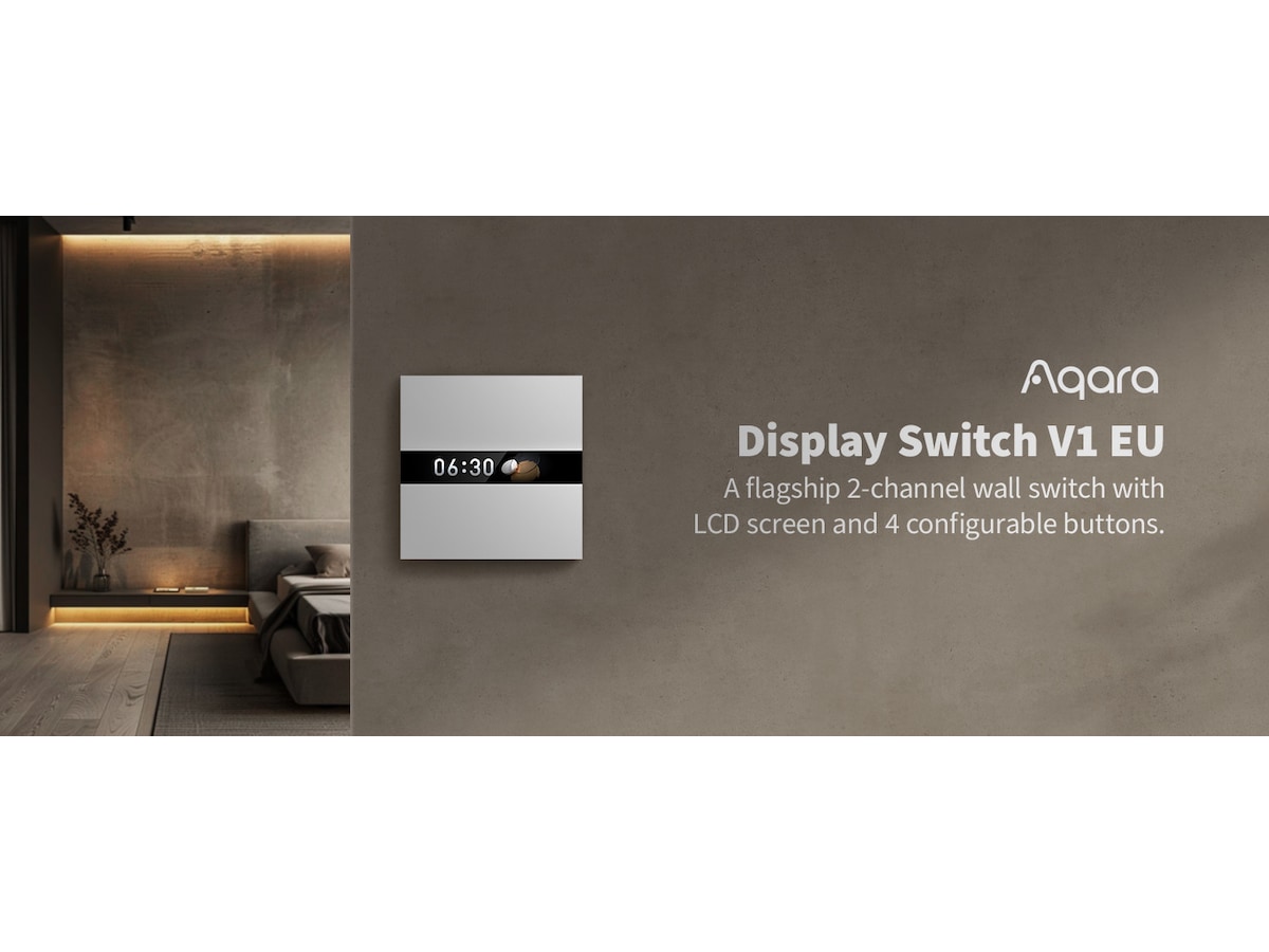 Aqara Display Switch V1 Strömbrytare, dimmers & ljusstyrning