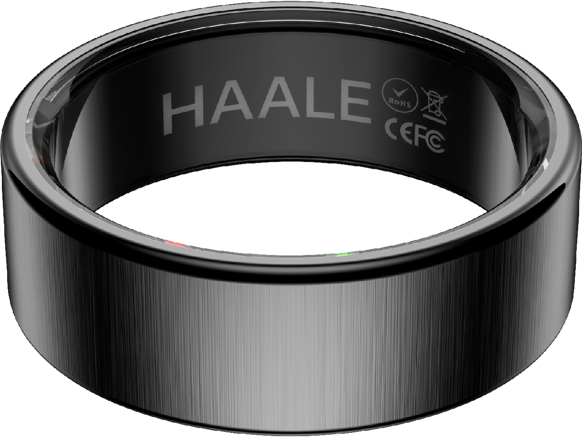 Haale II Smart Ring str. 7 (matt svart) Smart ring