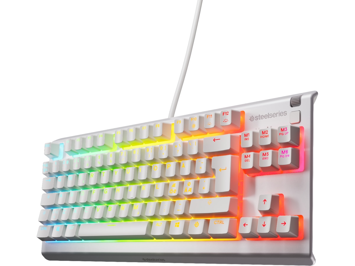 SteelSeries Apex 3 TKL gamingtangentbord (vit) Gamingtangentbord