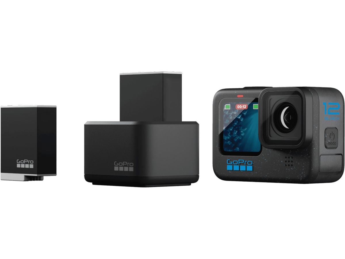 GoPro Dual Batteriladdare med 2 Enduro-batterier Laddare till kamerabatterier