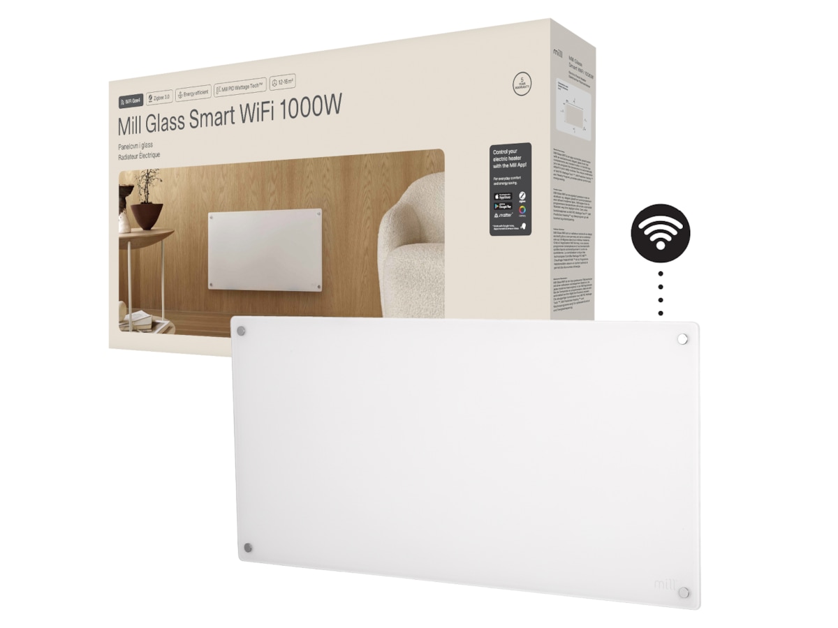 Mill Glass Smart WiFi Gen 4 panelugn 1000W Panelelement
