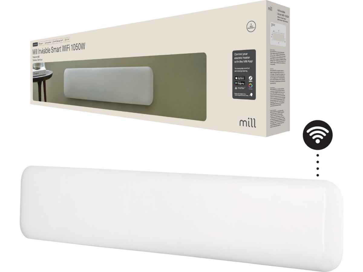 Mill Invisible Smart WiFi Gen 4 panelövn 1050W Panelelement