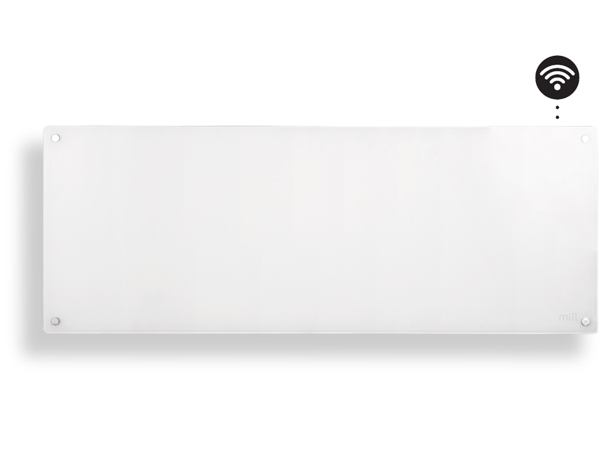 Mill Glass Smart WiFi Gen 4 panelugn 1300W (vit) Panelelement
