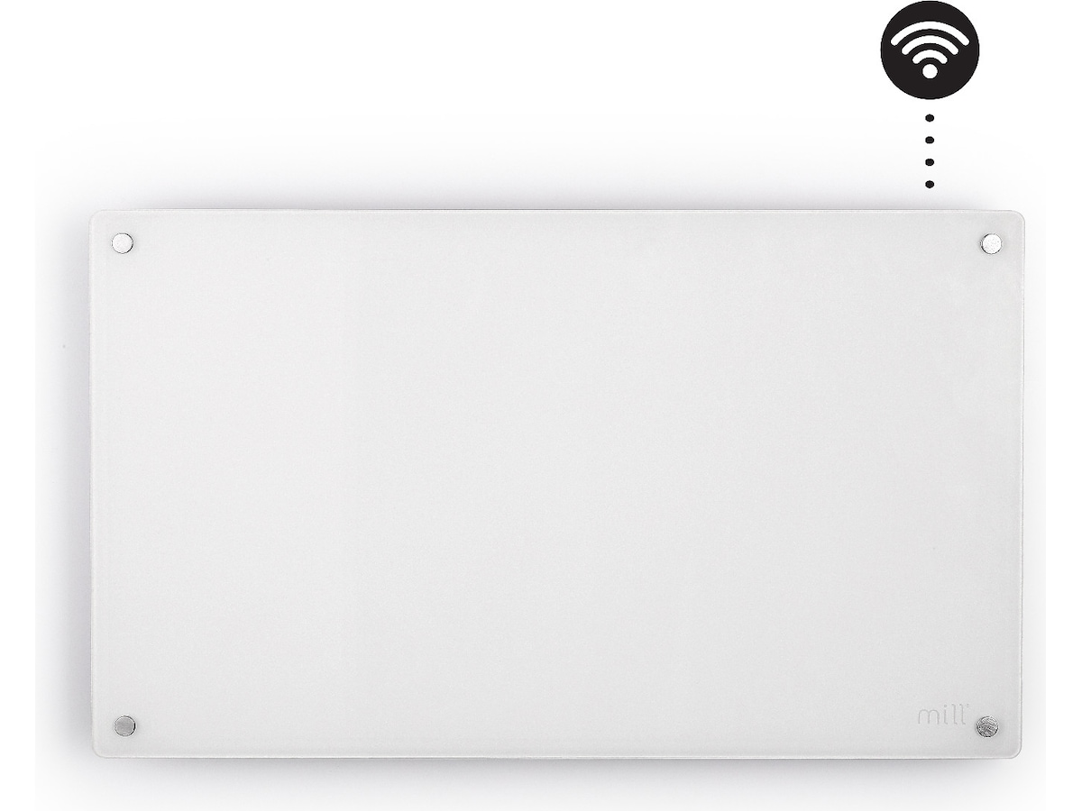 Mill Glass Smart WiFi Gen 4 700W (vit) Panelelement