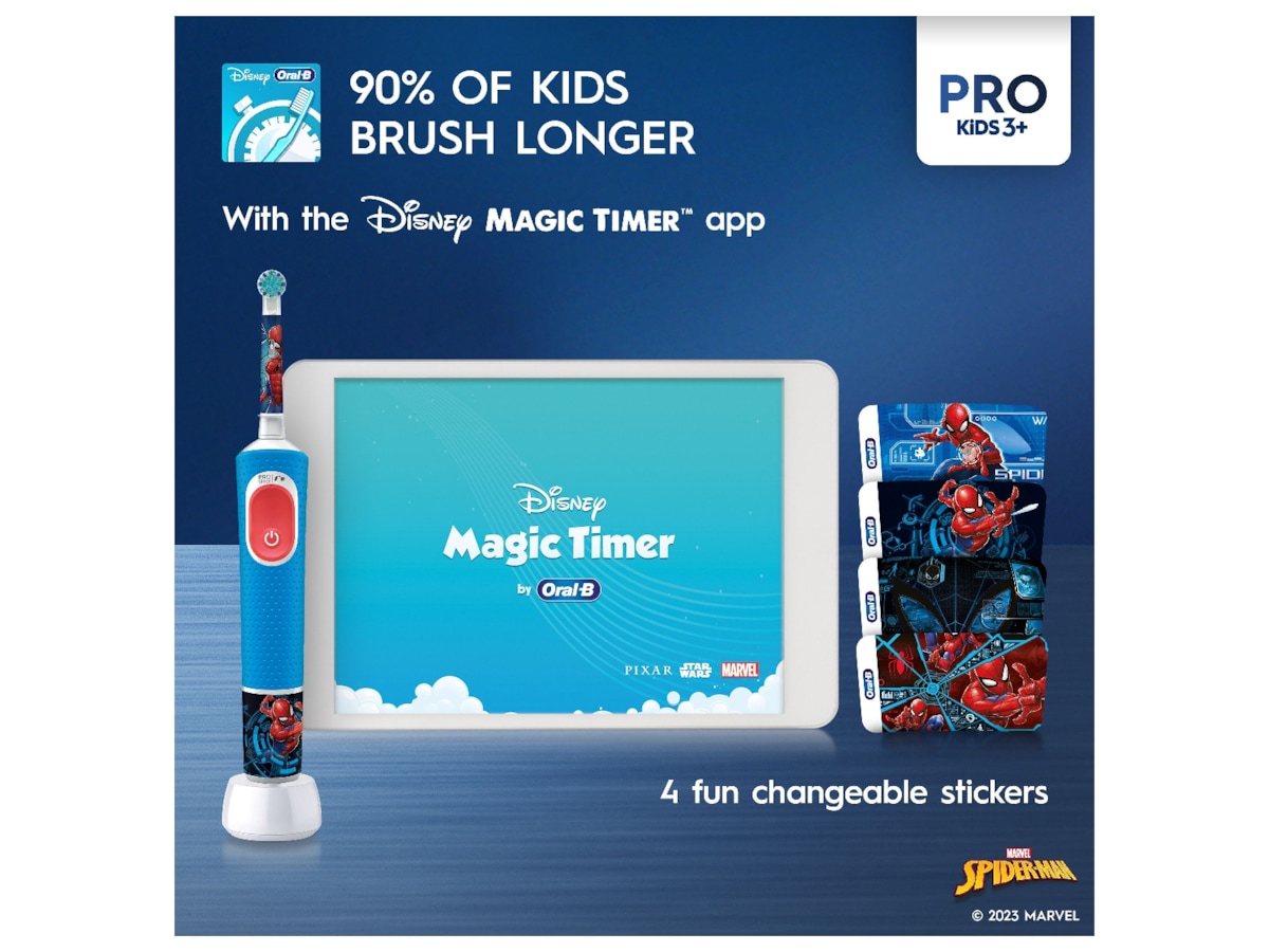 ORAL-B Vitality Pro Kids Elektrisk tandborste (Spiderman) Eltandborste