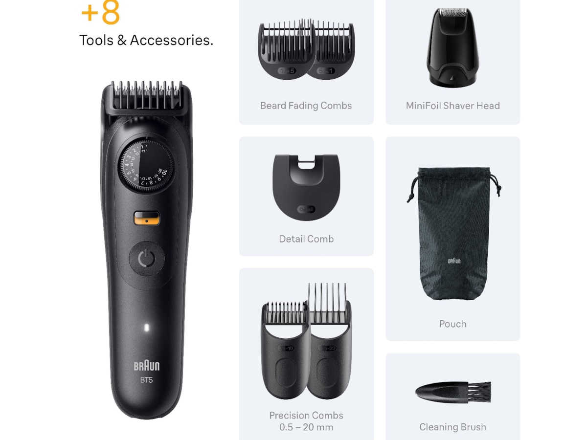 Braun Series 5 skäggtrimmer (svart) Rakapparat