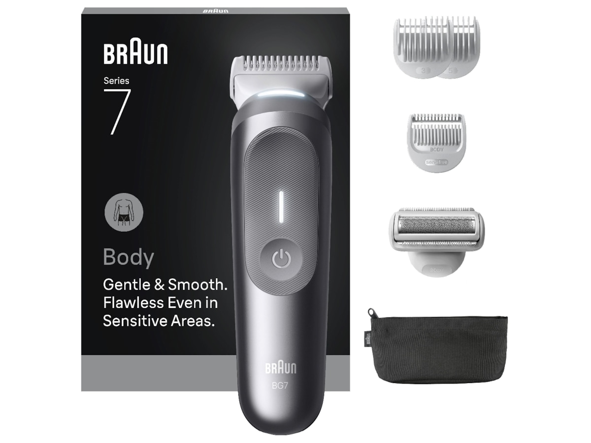 Braun Series 7 kroppstrimmer (grå) Rakapparat