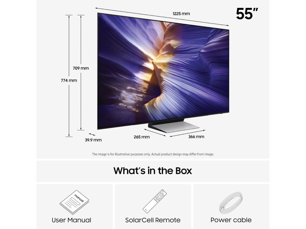 Samsung 55" S90F OLED 4K Smart TV (2025) 50 - 59 tums TV