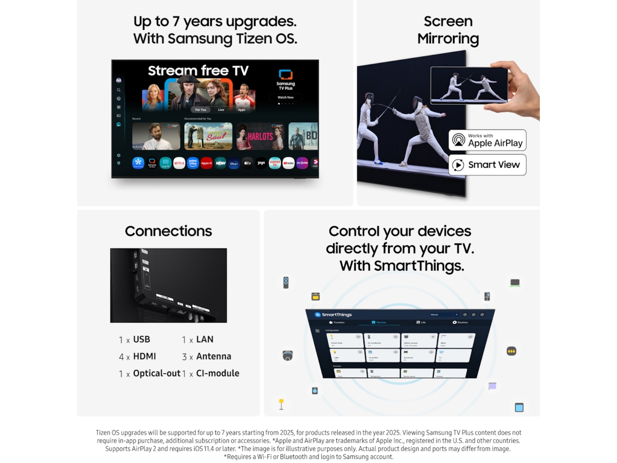 Samsung 77" S90F OLED 4K Smart TV (2025) 70 - 79 tums TV