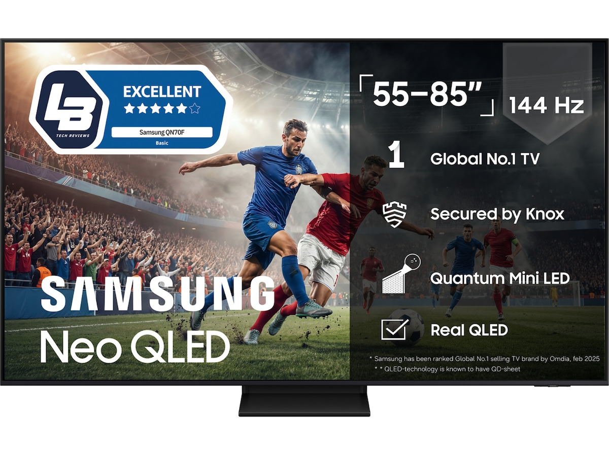 Samsung 55" QN70F Neo QLED 4K Mini LED Smart TV (2025) 50 - 59 tums TV
