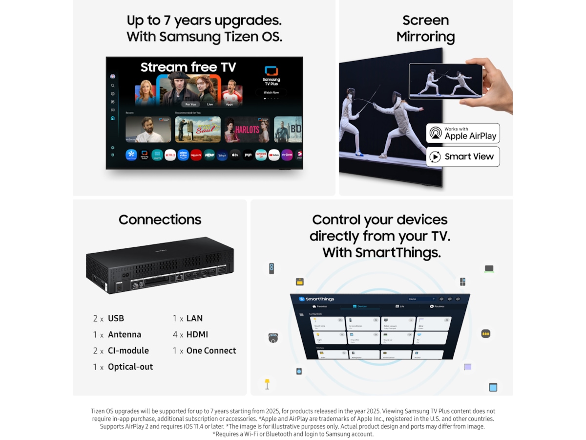 Samsung 43" The Frame LS03FA QLED 4K Smart TV (2025) 20 - 49 tums TV