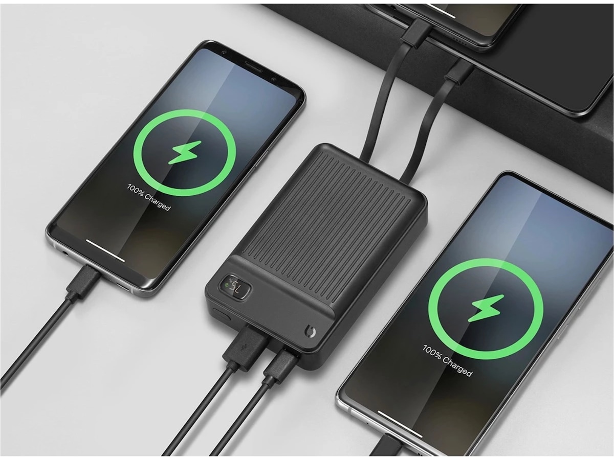 Andersson 20 000 mAh powerbank med integrerade kablar Powerbank