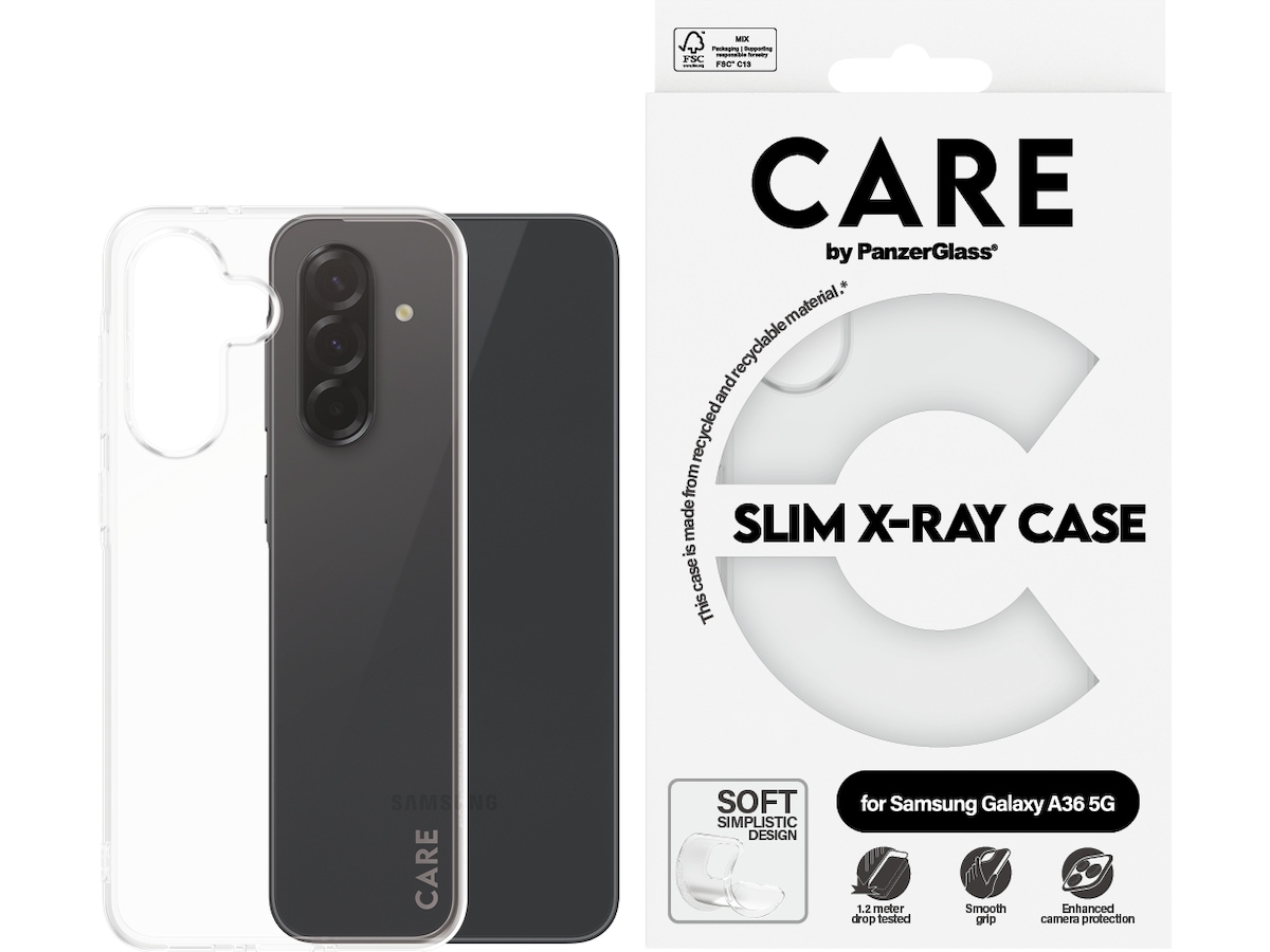 PanzerGlass CARE Galaxy A36 5G Fashion silikonskal (transparent) Mobilskal