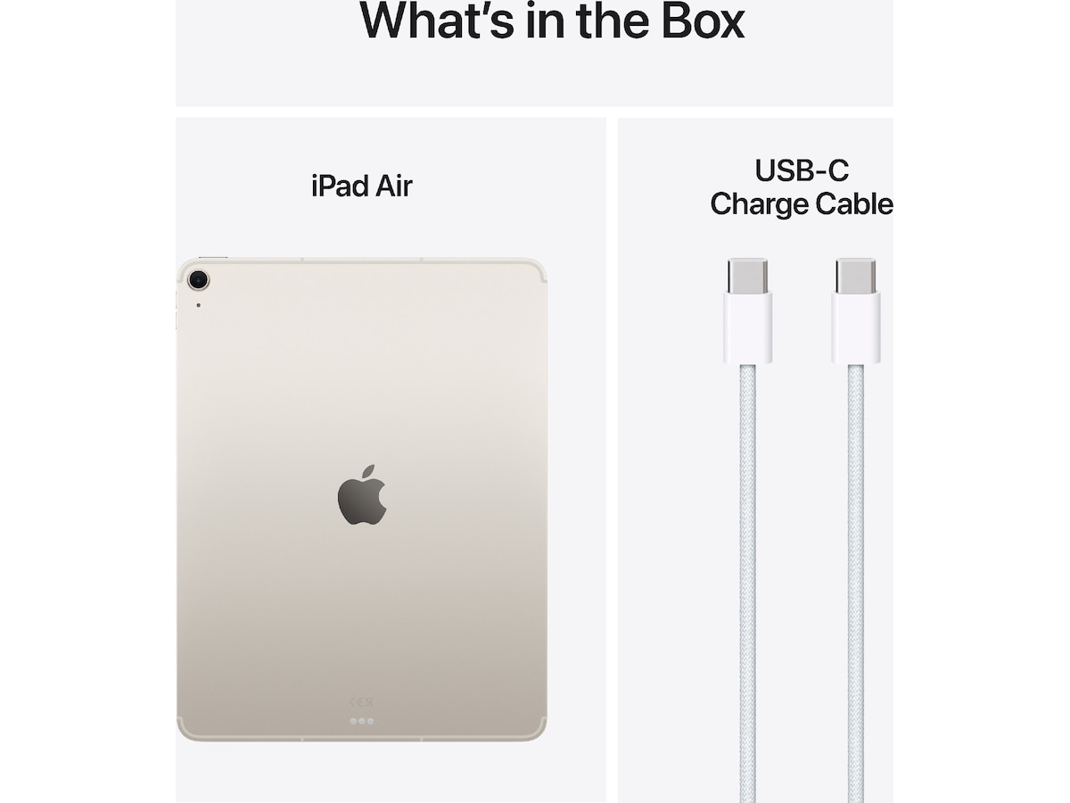 iPad Air 13" (2025) 128GB 5G (stjärnglans) Surfplattor
