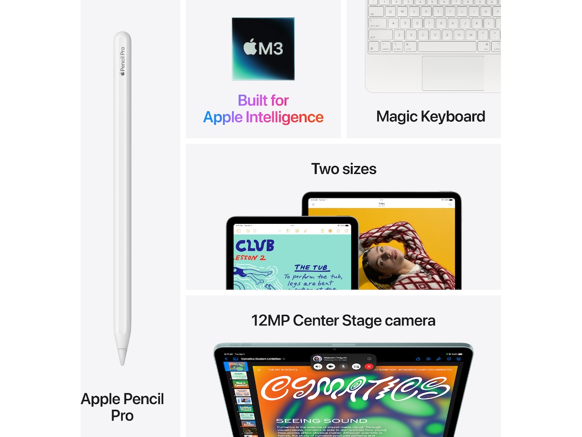 iPad Air 13" (2025) 128GB 5G (rymdgrå) Surfplattor