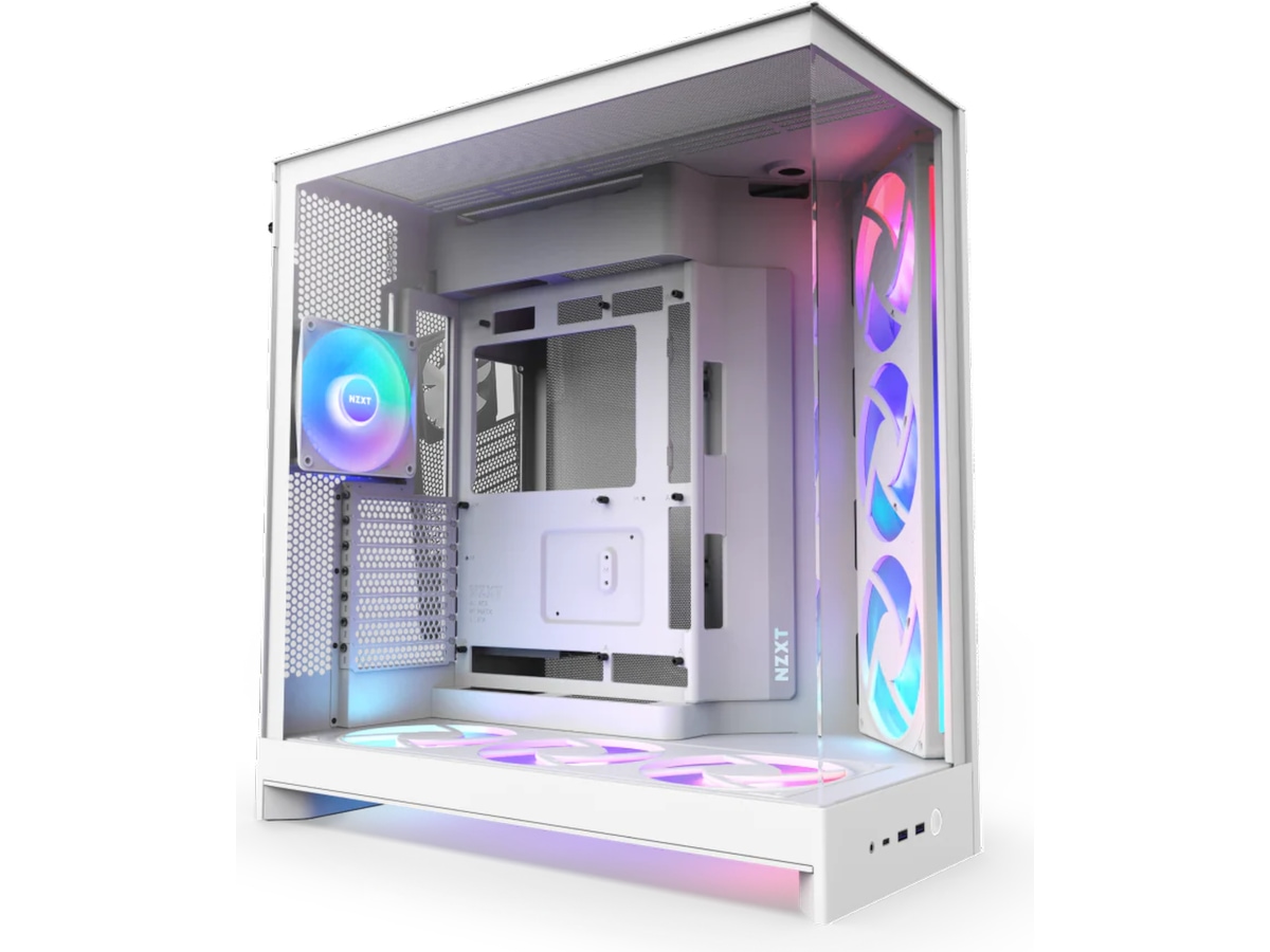 NZXT H9 Flow RGB+ Mid Tower (vit) Midi tower