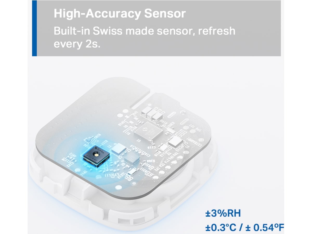 Tapo T310 V1.2 Smart temperatur- och luftfuktighetsmätare Sensorer