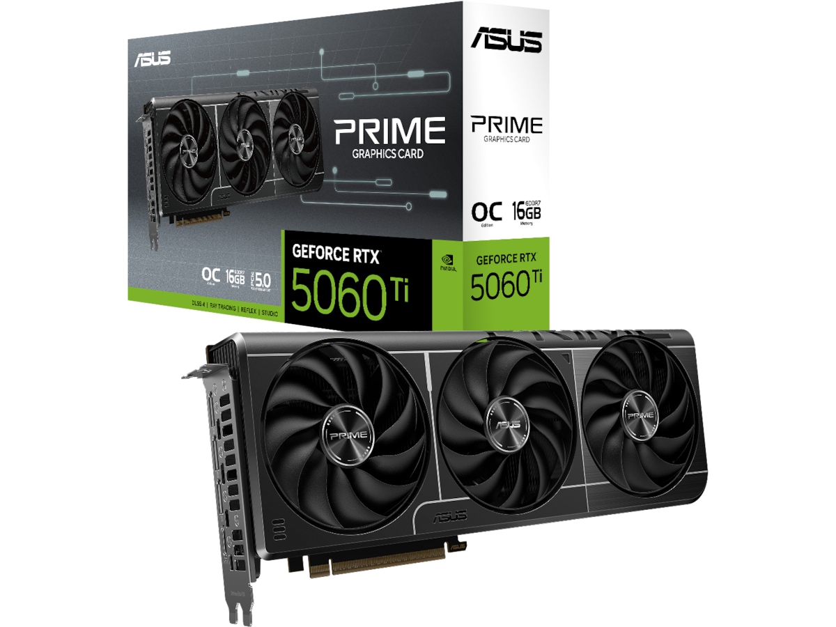 ASUS PRIME GeForce RTX 5060 Ti OC Grafikkort