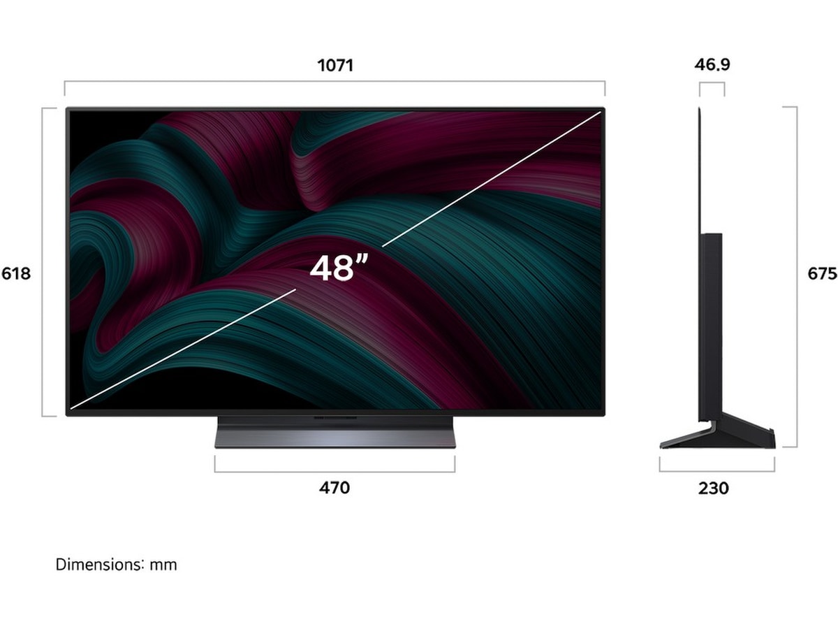 LG 48" C5 AI 4K OLED Smart TV (2025) 20 - 49 tums TV