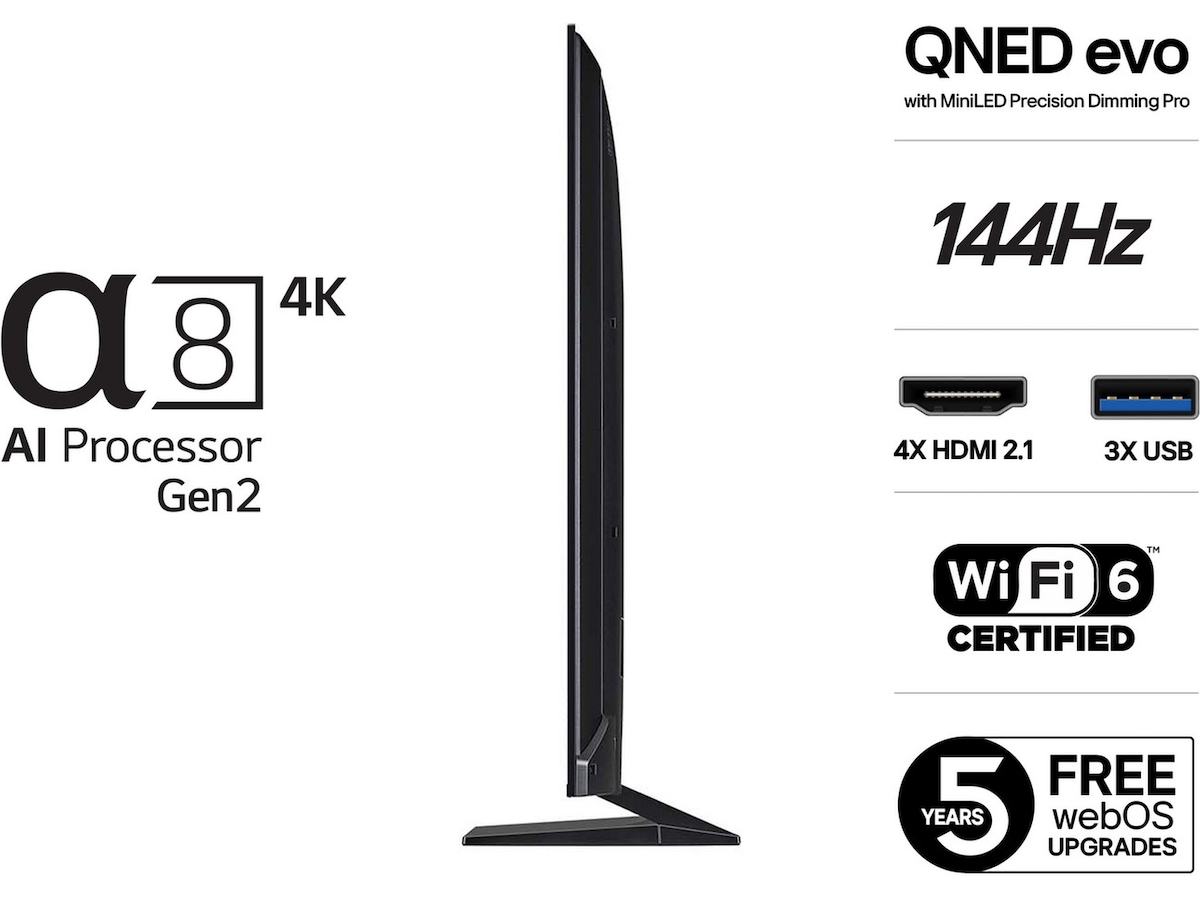 LG 55" QNED93 AI 4K QNED Smart TV (2025) 50 - 59 tums TV