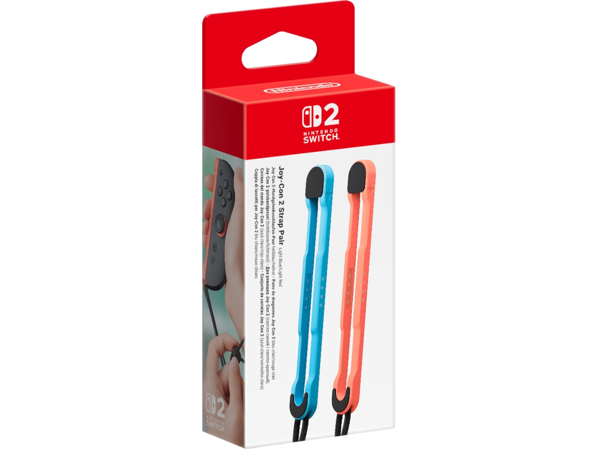 Nintendo Switch 2 Joy-Con 2 Strap pair (light blue/light red) Tillbehör till spelkonsoler