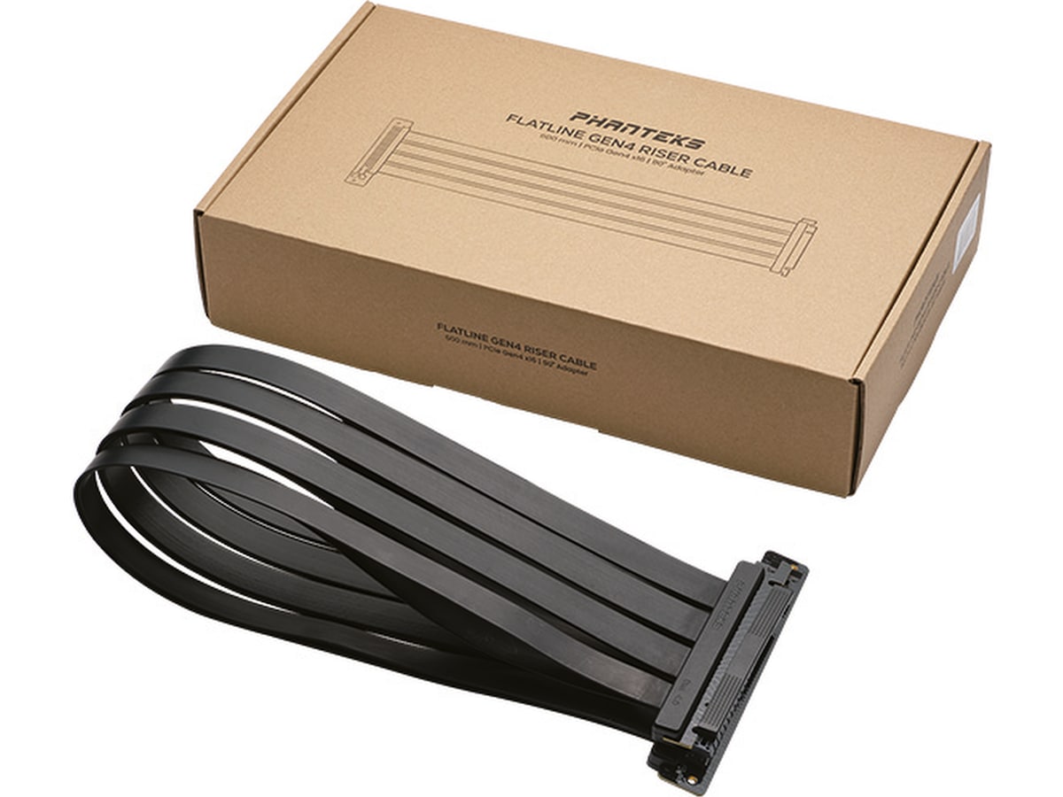 Phanteks Flatline Riser Cable 90° Adapter (svart) Tillbehör